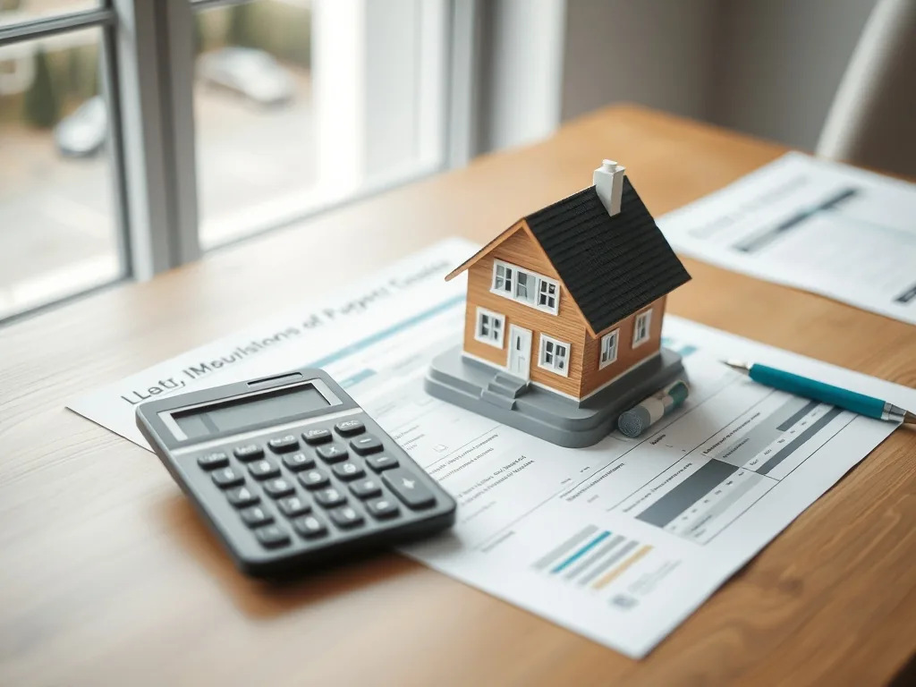 Déclaration fiscale avec calculatrice, relevés de patrimoine et formulaire 2042-IFI annoté