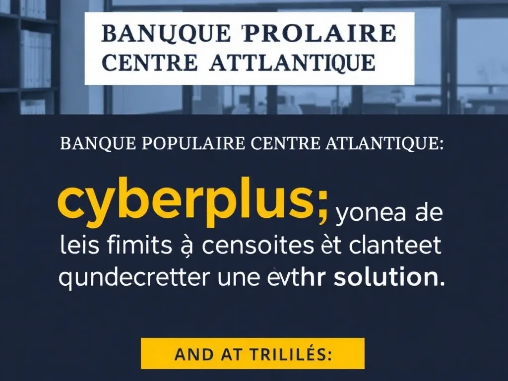 Banque Populaire Centre Atlantique Cyberplus : ce que vous pouvez faire, les limites à connaître, et quand chercher une autre solution