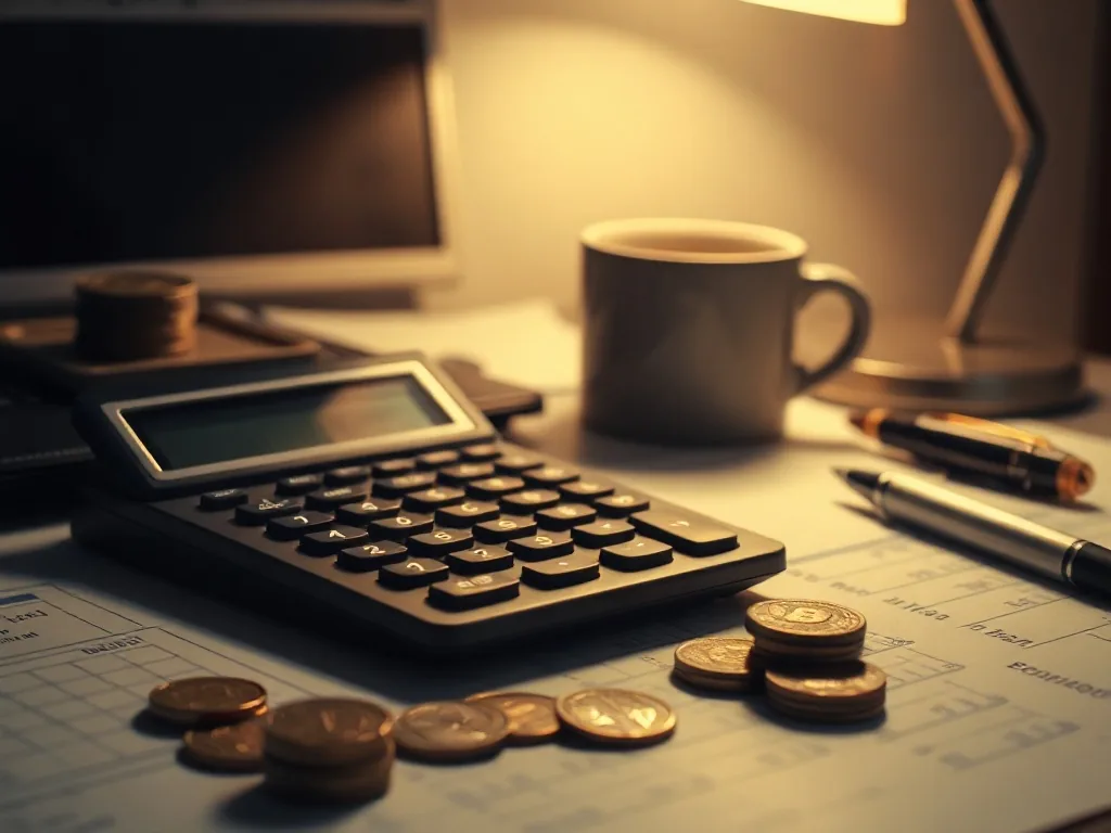 Plan de construction et calculatrice posés à côté d'un formulaire Cerfa de permis de construire